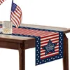 Table Cloth Independence Day Patriotic Kitchen Parties Stars Runner Art Indoor Outdoor Easy To Clean Durable Dining Gifts America Flag