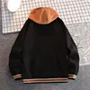Men's Jackets American Hiphop Baseball Suit Fake Twopiece Fashion Versatile Hooded Sweatshirt Same Velvet Thermal Coat for Men and Women 230531
