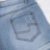 Kvinnors shorts kvinnor sommar korta jeans denim kvinnliga fickor tvätt hål för atletisk förpackning träning