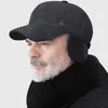 Bal Caps Winter Pluche Verdikte Gehoorbescherming Baseball Caps Voor Mannen Outdoor Koud Warm Papa Hoed Verstelbaar Met Oorbeschermers Ontwerp L20 230531