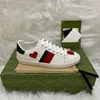 Top Quality Men Women Casual Shoes Designer sneakers Ace Bee Snake Tiger Embroidered White Green Red Stripes womens shoes coach Outdoor jogging sports sneakers