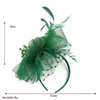 Vintage Gelin Saç Aksesuarları Tüy Headflower Boncuklu Çiçek Kafası Saç Çember Şapkını Çok Çok Yönlü Elbise Qipao Aksesuarları XMZ-0015