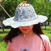 Wide Brim Hats Summer Outdoor Sports Beach Sun Shading Fashion Bamboo Fan Hat Foldable Multifunctional Tourism Japanese Decor