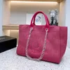 Borsa da spiaggia di perle ricamate a mano di lusso da donna Zaini piccoli da donna grandi Zaini a catena in tela Borse da sera WIYN factory store usa vendita KB6Y