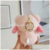 Bijoux mignon Animation porte-clés en peluche poupée cannelle porte-clés voiture pendentif livraison directe bébé enfants maternité accessoires Otram