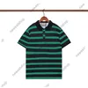 23ss Summer Mens Plus Tees Polo's designer tee t-shirt dames gestreepte print revers poloshirts Kraag kleur dames katoenen t-shirts Street Casual 2 kleuren T-shirt