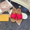 Sandali con scivolo a pantofola da donna firmati Sandali casual da spiaggia di marca classica estiva