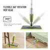 Mops Spray Mop Broom Set Magic Flat per pavimenti Attrezzi per la pulizia della casa Scope domestiche con cuscinetti in microfibra riutilizzabili rotanti 230531