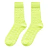 Women Socks 1 Pair Summer Ladies Korean Plaid Tull Glass Silk Medium Tube Transparent Thin Mesh Colorful Sheer