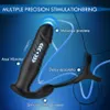 APP Vibrateur de prostate Bluetooth pour hommes Gay Anal Butt Plug Cock Pénis Anneau Poussant Masseur De Prostate Masturbateur Masculin Sex Toys L230518