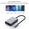 Hubs USB Тип C в Ethernet Adapter 4K USB Dock Adapter 1000 Gigabit Wired LAN Network Card для смартфона с ноутбуком для ПК Google TV