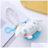 Joias Estilo Japonês Carteira de Cachorro de Pelúcia Chaveiro com Miçangas Mochila Escolar Anel Presentes para Crianças Cerca de 10Cm Drop Delivery Bebê Maternidade Otk0T