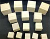 Artesanato de 3cm/4cm/5cm Cubo de madeira sólido Blocks quadrados para crianças Toys educacionais precoces Diy Woodwork Craft Decoration