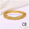 Belly Chains Colorf Rice Bead Mti Layers Handmade Waist Link Bikini Body Jewelry String Chain Beads Wholesale Drop Delivery Dhzew