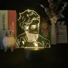 Veilleuses Anime lumière Haikyuu pour chambre décor veilleuse enfants enfant cadeau d'anniversaire Manga 3d couleur changeante lampe