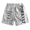 Män simmar Trunks snabba torra badshortar Inseam Stretch Water Beach Shorts med kompressionsfodrar blixtlåsficka mkkc