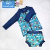 OnePieces Eezkoala babyzwempak UV-bestendig en lange mouw rits baby badmode uitslag vest voor peuter zwempak kinderen 230601