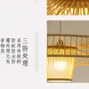 Kolye lambaları Çin tarzı rattan sanat led avize el dokuma oturma odası restoran yatak odası asılı lamba dekorasyonu e27 aydınlatma