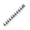 Hårtillbehör 12st Crystal Flowers Girls Mini Clamps Small Clips Hairpin Style Decoration Supplies