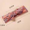 Hair Accessories 20 Pcs/Lot 15 Cm Floral Prints Bow Headband Baby Knotbow Head Wraps Cotton Fabric Elastic Bands DIY