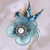 Pins Brooches New creative handmade women's embroidery pearl enamel phoenix bird cashmere clothing accessories wholesale G230529