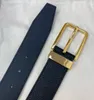 Fashion Leather Belts Gold Buckle Waist Strap Jeans Dress Waistband Leather Casual Dress Jeans Belts for Men with Box