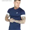 T-shirt da uomo Uomo O Collo Camicia a maniche corte Fitness Slim Fit T-shirt sportiva Maschile Solid Fashion Tees Top Summer Gym T Shirt uomo Abbigliamento T230601