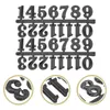 ウォールクロック5セットクロックナンバープレートアラビア数字装飾3次元DIYプラスチックデジタル