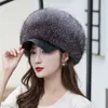 Unisex Whole Pelt Real Fox Fur Hat szczyt czapka rosyjska traper Ushanka kapelusz top hat ciepłe zewnętrzne czapkę narciarską