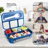 Lunch Boxes box bento 81oz adulti bambini e contenitore per il pranzo 4part microonde lavastoviglie congelatore sicurezza 230531