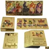 Kortspel Cartoon Elf Bronzing Gold Foil Cards Battle Drop Leverans Toys Gifts Puzzles Dhlo4