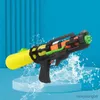 Sand Play Water Fun Pull Type Stora kapacitet Guns Children's Beach Toys High Quality Plastic Abs Pressure Gun Pool Outdoor