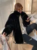 Suits Plush Jacket Women Winter Imitation Rex Rabbit Fur Grass Midlength Loose Thick Hooded Women Jacket 2022 Ins Hot Sale