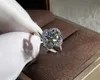 Band Ringen Trendy Vrouwelijke Kristallen Bloem Dunne Ring Rose Goud Zilver Kleur Bruiloft Voor Vrouwen Sierlijke Witte Ronde Zirkoon Engagement