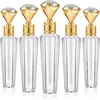 Opslagflessen 10 stks Mini Lipgloss Tube Clear Diamond Wand Lege Plastic Fles Container Hervulbare Dispenser Make-up DIY