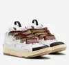 Célèbre 23S / S Marque Hommes Curb Sneakers Chaussures Confort Extraordinaire Nappa Cuir De Veau Daim Baskets En Relief Forme Arrondie Casual Marche EU38-46