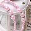 Hair Accessories 2023 Girl Pearl Headbands Korean Style Elegant Kids Princess With Rhinestone Bands Children 1pc