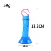 Massager Goedkope Goede Mini Zachte Jelly Dildo Kleine Kunstmatige Sucker Cup Penis Vagina Anale Plug voor Vrouwen Masturbato