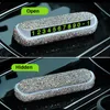 New Diamond Crystal Hideable Temporary Car Parking Card Phone Number Card Plate Telephone Number Card Rhinestones Car Stickers