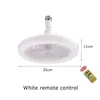 Petit ventilateur de plafond avec lumière E27 Fan Light 25 cm, 30 W LED haute luminosité, Breeze, pour garage, dressing, salle de bain, culot d'ampoule, télécommande interrupteur (lumière du ventilateur uniquement)