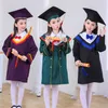 Ensembles de vêtements Enfants École Classe Graduation Vêtements Étudiant Pographie Robe Académique Robe De Célibataire Enfants Performance Costumes De Fête Chapeau 230601