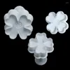 Baking Moulds 3pcs Hydrangea Spring Embossing Printing Mould Fondant Biscuit Cookies Cutter Sugar Flower DIY