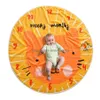 Blankets Cute Baby Infant Milestone Round Delicate Blanket Home Ecofriendly Printed P O Decoration Background 4 Styles Dh0745 Drop D Dhbqh