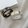 70% rabatt på designer smycken armband halsband ring antika svarta vita bin keramikringar för män kvinnor.