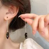 Dangle Earrings Korean Fashion Elegance Classic Lrigual Tassel Long Chain Drop for Women Festival Weddine Dayrif Life Jewelry Gift