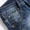 Jeans masculinos simples e finos, bolsos bordados, jeans elásticos, calças retas, primavera verão, negócios, calças casuais, roupas de rua diárias