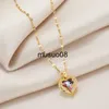 Pendant Necklaces Exquisite Fashion Copper Inlaid Crystal Zircon Ocean Heart Necklace for Women Angel Wings Pendant Chain Designer Jewelry Gift J230601