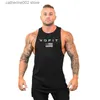 Camisetas para hombre Camisetas sin mangas para hombre Camiseta sin mangas para gimnasio Ropa de fitness Chaleco sin mangas Algodón Hombre Canotte Culturismo Ropa Hombre Hombre Ropa T230605