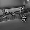 Ny universal Camellia Flower Car Seat Back Hooks Portable Hanging förvaringskrok för väskväska Tygdekoration Biltillbehör flickor