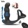 Telescopio de control remoto Dildo Vibrador Masajeador de próstata masculino Vibrador anal Estimulador de juguete anal para hombres Gays L230518